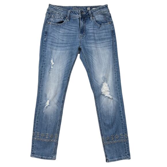 Miss Me Distressed Blue JeansSize 28